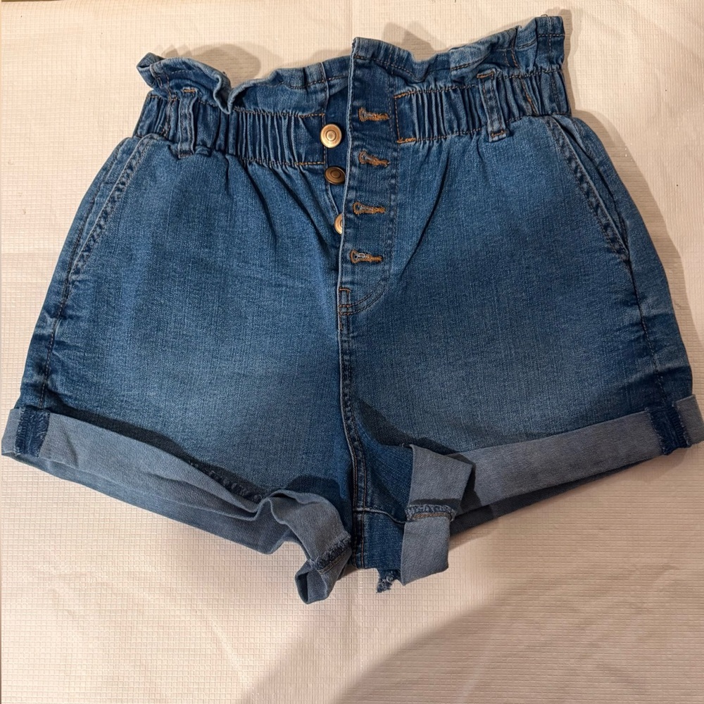 NOBO Blue Jean Shorts Relaxed Fit Cuffed Hems
